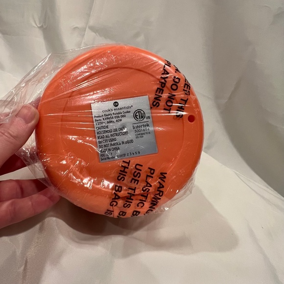 Cook's Essentials Electric Portable Cooker Orange *NWT* - Picture 2 of 3